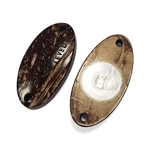 Promoción de nuevos productos Tarjeta de chip inteligente de espesor de concha de almeja personalizada Tarjetas de control de acceso de madera de coco de forma ovalada - Product Image 1