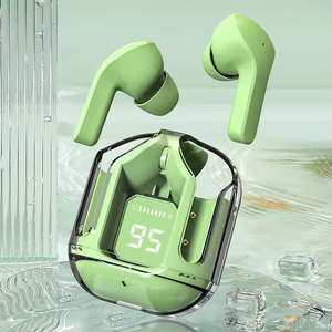 Headphone TWS Crystal Air31 Harga Terjangkau, Earphone Transparan ENC Auriculares AIR31 Pro Headset Nirkabel dengan Kotak Transparan - Product Image 4