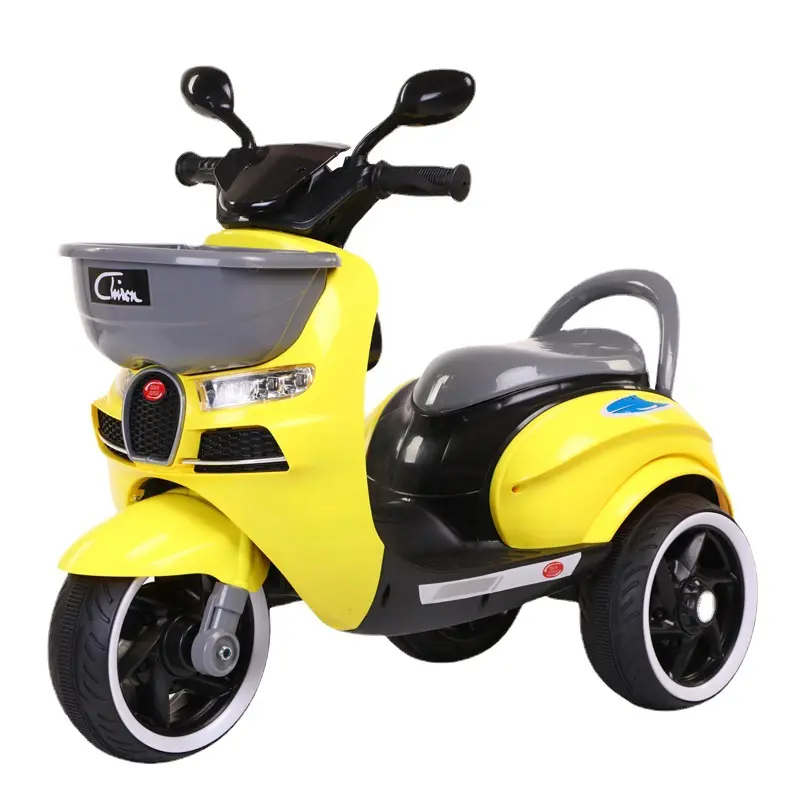 子供の電動バイクは充電式の男の子と女の子が2人で座ることができますバッテリー三輪車特大の赤ちゃんのおもちゃの車
