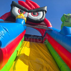 Outdoor Inflatable Water <strong>Slide</strong> with Climbing Wall and Cartoon <strong>Animal</strong> Design for Trampoline Parks PVC Material - Product Image 5