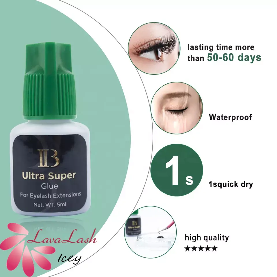 Korea original seal High quality IB 5ml Ultra Super glue with private label No latex lash extension glue ib eyelash glue no tear
