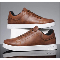 Chaussures décontractées respirantes pour hommes, nouvelle collection de créateurs de luxe OEM, style coréen, confortables, légères, en cuir, chaussures de skate tendance, polyvalentes