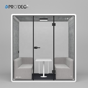 Tùy chỉnh 4 người văn phòng pod không gian làm việc riêng tư cách âm cuộc họp gian hàng điện thoại prefab văn phòng Pod để bán - Product Image 2