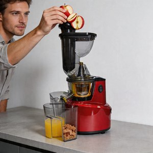 Extracteur de jus à froid YC-142, presse-agrumes à mastication avec grande <span class=keywords><strong>goulotte</strong></span> d'alimentation, séparateur de pulpe automatique <span class=keywords><strong>pour</strong></span> fruits et légumes - Product Image 4