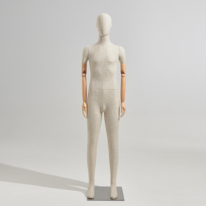 Modelli manichini di moda donna abito maschile forma tutto il corpo manichini con braccia in legno per la visualizzazione dei vestiti - Product Image 2