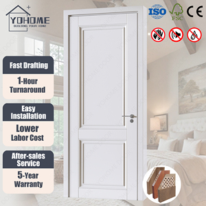 Pintu Kamar Tidur Interior Solid Core Bersertifikasi BS CE British Standard, Pintu Tahan Api FD30, Pintu Tahan Api Internal untuk Rumah - Product Image 1