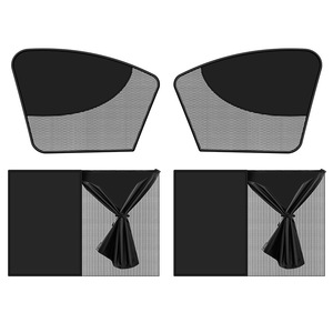 Cortina Magnética para Ventana Lateral de Coche, Malla Opaca Gruesa, Aislamiento Térmico, Protección UV, Uso en Verano - Product Image 4