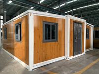 Maison préfabriquée moderne en conteneur extensible de 20, 30 ou 40 pieds, avec 2 ou 3 chambres, salle de bain, galvanisée, mobile et empilable, pour installation sans chantier