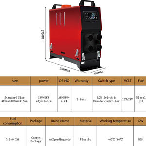 Chauffe-eau en aluminium pour stationnement Diesel, 1 pièce, de haute qualité, bon marché, semblable au stockage sur internet, chauffage de l'eau - Product Image 4