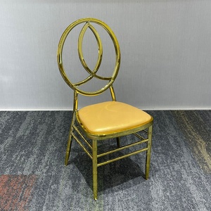 Sedie Chiavari in Ferro Dorato Impilabili e Resistenti per Feste e Matrimoni, Sedie per Eventi e Banchetti all'Ingrosso - Product Image 2