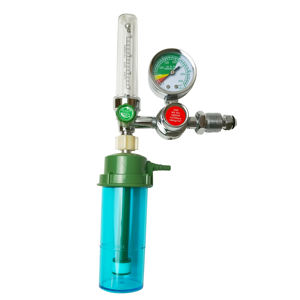 Portable OEM hôpital médical haute pression jauge bouteille de gaz respiration oxygène débitmètre régulateur avec bouteille d'humidificateur - Product Image 1