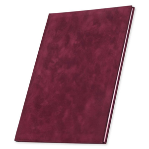 Cartella Porta Certificati A4 di Lusso in Velluto Bordeaux con Copertina Rigida in Pelle Scamosciata - Product Image 1