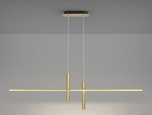 Lampadario Nordico in Rame di Lusso per Ristorante, Nuovo LED a Striscia Lunga <span class=keywords><strong>con</strong></span> <span class=keywords><strong>Faretti</strong></span>, Lampadario Intelligente - Product Image 3