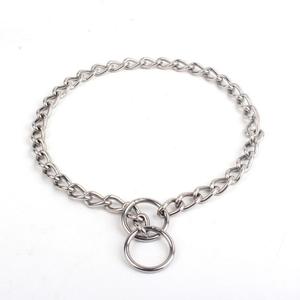 Kalung Anjing Anti Gigit Bahan Stainless Steel Berkualitas Tinggi Harga Grosir Murah dengan Tali Tarik Rantai P untuk Pelatihan Anjing Ras Sedang/Besar - Product Image 4