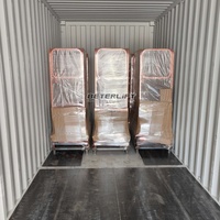 Tragbare Mini-Halbelektrische Manuelle Scherenhebebühne zur Miete 3m 4m 5m 6m 7m 8m 10m 12m 14m 16m 18m 20m