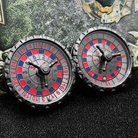 Nouvelle Roulette Métallique Double Rotation Dragon Pointer, Accessoire de Jeu de Société Peint à la Mode avec Boîte Cadeau