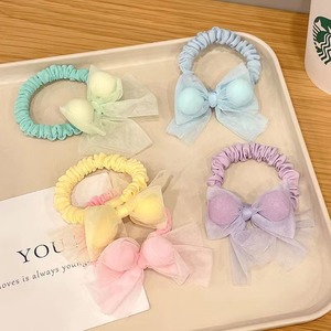 Attaches pour cheveux en maille couleur bonbon pour enfants, accessoires pour queue de cheval à haute élasticité, bandeaux en tissu, style décontracté - Product Image 2