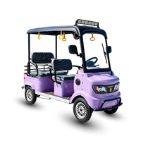 Voiturette de golf électrique Holladay 4 places 2000W pour parcs, stations balnéaires, communautés et sites touristiques, avec auvent, quadricycle électrique