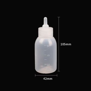 Di alta qualità di plastica latte alimentatore piccolo animale capezzolo bottiglia di latte per cane gatto mucca capra maiale - Product Image 5