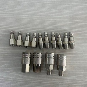 ชุดข้อต่อเร็วสำหรับเครื่องอัดอากาศแบบเกลียว 1/4 นิ้ว NPT จำนวน 14 ชิ้น แบบตัวผู้ ตัวเมีย แบบภายในและภายนอก - Product Image 2