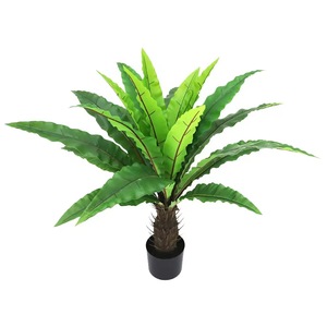 Thực tế nhân tạo nhựa Chim Yến Dương Xỉ bụi giả asplenium cây cho các bức tường khách sạn nhiệt đới & Trung tâm Spa - Product Image 1