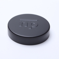 Capuchon métallique 38/400 45/400 53/400 58/400 70/400 Or Mat Noir Métallique en fer blanc Unishell pour bouteille et pot avec joint thermoscellable