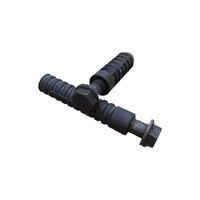Fournisseur de pièces ferroviaires, goujon en plastique nylon pour rail PA66 ou HDPE, isolateur de rail, manchon en plastique