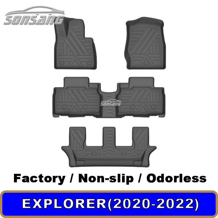 2020-2023 pour le tapis de voiture de Ford Explorer TPE