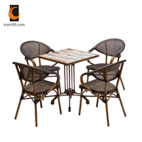 Meubles de restaurant rétro en céramique de haute qualité, tables et chaises de café, mobilier de salle à manger