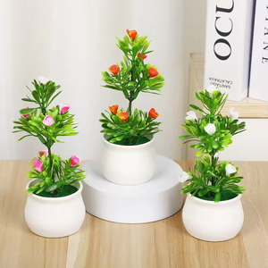 Maceta de Flores Artificiales de Seda Verde Creativa con Flores Mixtas Pequeñas de Fabricantes al por Mayor para la Decoración de la Sala de Estar y la Vuelta al Cole - Product Image 2