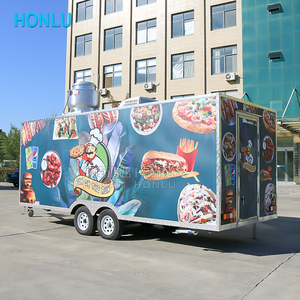 거리 모바일 피자 음식 트레일러 BBQ 맥주 트럭 뜨거운 판매 맛 간식 장바구니 - Product Image 5