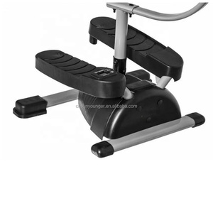 <span class=keywords><strong>Mini</strong></span> <span class=keywords><strong>stepper</strong></span> compact avec bandes de résistance pour exercices sous le bureau - <span class=keywords><strong>Twister</strong></span> ajustable avec barre de poignée pour cardio et torsions - Product Image 2