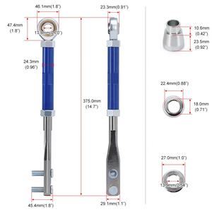 Pour 89-94 240SX S13 cambrure + bras de Traction + <span class=keywords><strong>Tension</strong></span> + bras d'orteil arrière réglable bleu 9816 + 9823 + 9836 + 9805 - Product Image 5