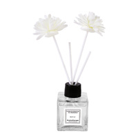 Diffuseur à bâtonnets en verre 50 ml, écologique, sans alcool, parfum longue durée 1 mois, décoration d'intérieur luxueuse, cadeau DIY, fait main