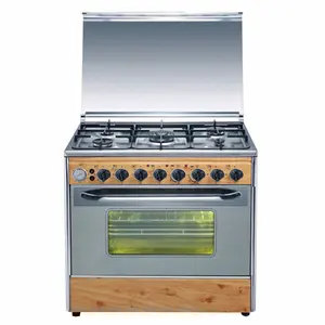 Professional Free Standing Gas Stove Top With Electric Bakery Oven