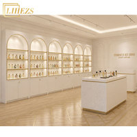 Table de présentation de parfums en bois, design moderne, écologique, élégant et haut de gamme, pour les centres commerciaux