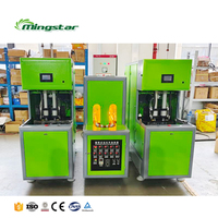 Prix bon marché machine de fabrication de soufflage de bouteilles d'eau PET en plastique semi-automatique machine de moulage par soufflage