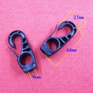 Bag <b>Hook</b> <b>Plastic</b> Black 46mm X 10mm X 6mm High Quality For Bag Hanging Accessories - Product Image 3
