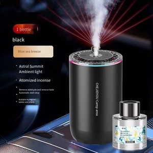 50ml xách tay thông minh xe hơi nước hoa khuếch tán Máy phun sương xe máy lọc không khí với đèn đầy màu sắc xe hương thơm khuếch tán - Product Image 1