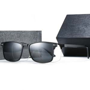 Gafas de Prescripción con Media Montura para Hombre, con Logotipo Personalizado, Gafas Ópticas con Clip Magnético Polarizado para Lentes de Sol - Product Image 3