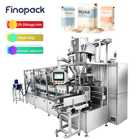 Machine d'emballage linéaire pour farine 2 kg, machine de remplissage de sachets en papier linéaire, machine de pesage et de scellage de sachets en papier pour farine