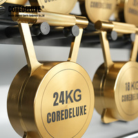 Kettlebell de compétition en or de haute qualité COREDELUXE 4Kg-48Kg