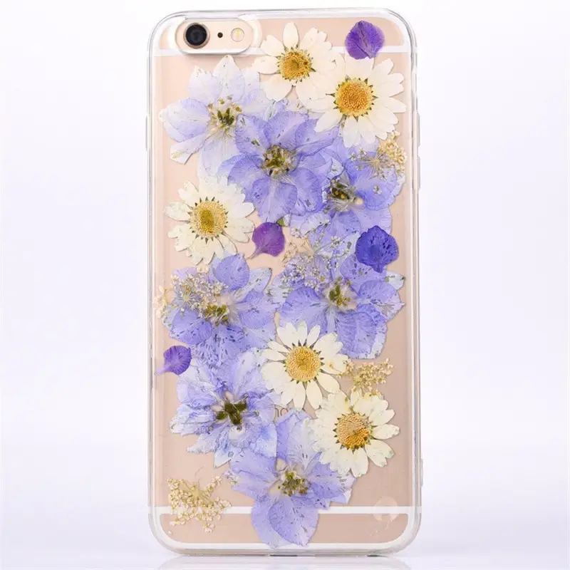 Epoxy Real Flower Nature Marble Phone Case for iphone 11 Dry Flower TPU Marble Case Cell Phone Cover Case for Apple iPhone 11 12