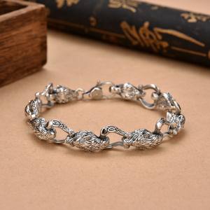 2024 nouveau design minimaliste loup marche <span class=keywords><strong>monde</strong></span> hommes bracelet rétro créatif haut de gamme conception domination de l'industrie lourde - Product Image 1