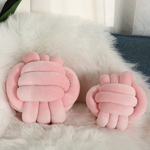 Décor à la maison oreiller canapé oreiller salon coussin sphérique 22 28 35 cm agneau velours noeud oreiller <span class=keywords><strong>boule</strong></span> - Product Image 3