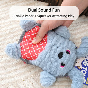 Jouet à mâcher pour chien agressif personnalisé, durable, en peluche, interactif, puzzle, qui couine, pour usage quotidien en intérieur, vente en gros - Product Image 3