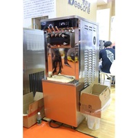 Machine à glace molle et gelato Moseener à usage commercial, vente en gros, pour fruits, lait, eau, farine, noix