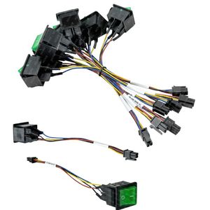 Interruptor Basculante de Doble Reinicio de Alta Calidad 10A/20A, Bloque de Terminales Enchufable para Motor DC con Protección Contra Sobrecorriente - Product Image 1