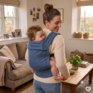 <span class=keywords><strong>Porte</strong></span>-bébé ergonomique de luxe en denim certifié CE CPC, haute capacité de charge, pour bébés de 0 à 3 ans, pliable, avec support de hanche - Product Image 3