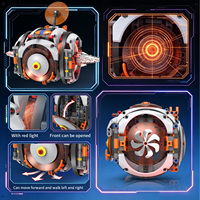 Robot boule de hamster 3 en 1, 463 pièces, télécommande, sphère lumineuse, briques de construction, modèle éducatif STEM, jouet pour enfants, cadeau